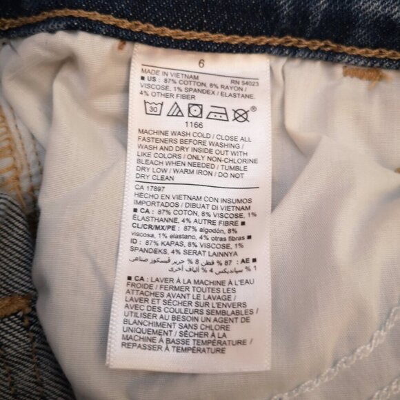 NWT Old Navy Mid Rise Rockstar Super Skinny Ladies Size 6 Blue Jeans - Picture 9 of 14